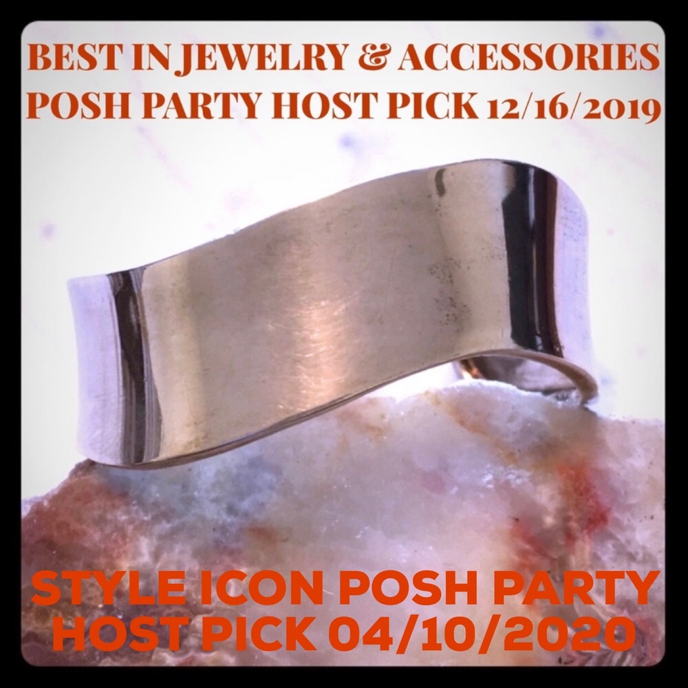 2xHP💝Vintage Taxco Sterling Modernist Wave Cuff